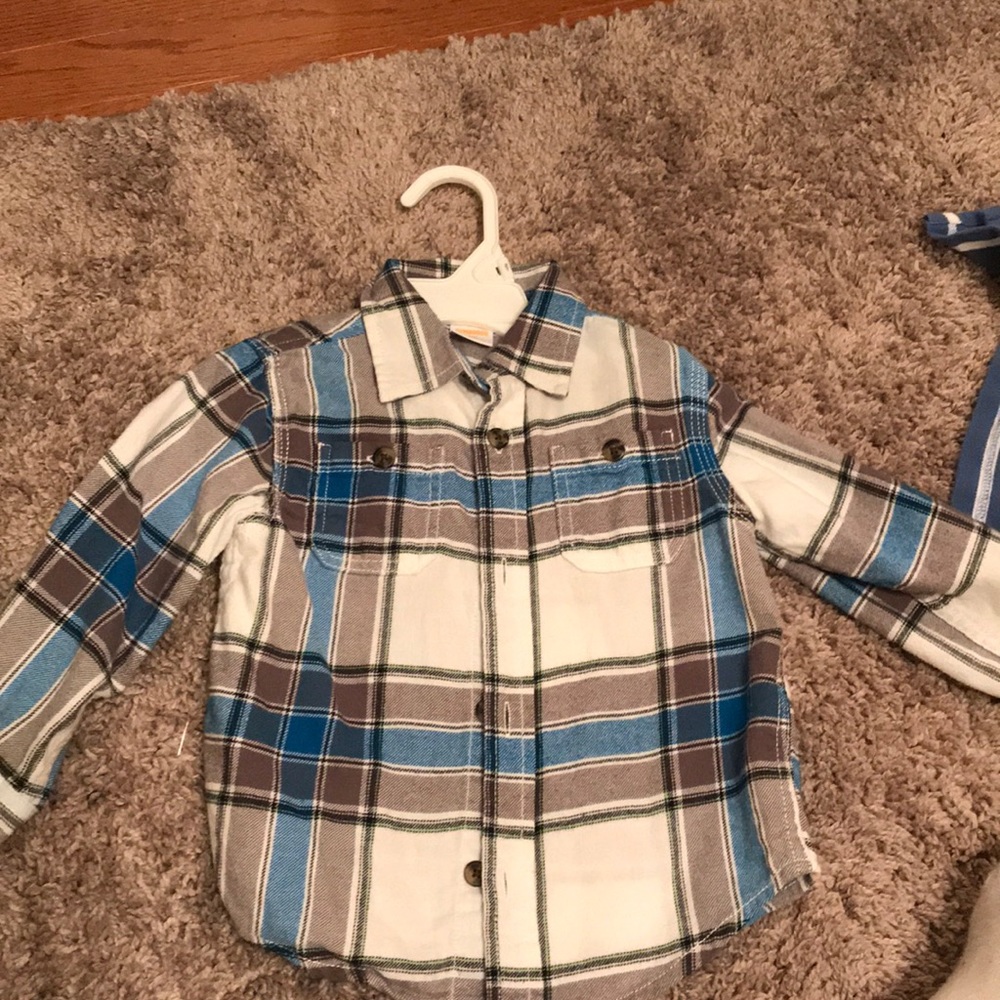 Flannel plaid button down